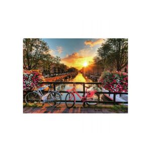Kész Ravensburger Kerékpározás Amszterdamban 1000 darabos puzzle - Ravensburger