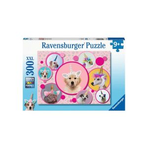 Ravensburger Aranyos egyszarvú kutyák 300 Teile XXL Puzzle Box - Ravensburger Puzzle