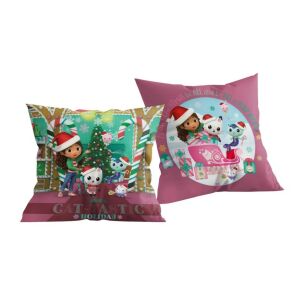 Ukrasni jastuk Gabina kuća lutaka, Božić, 40x40 cm - Tekstil za dom