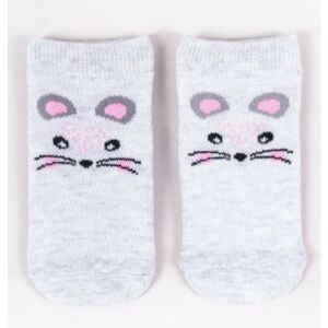 Yo!club pamut zokni 17/19 - szürke egérke 114680695 - Yoclub