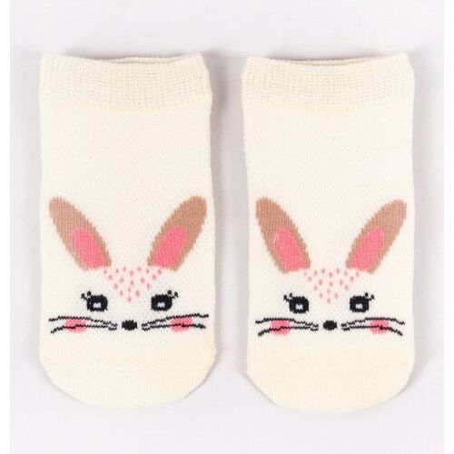 Yo!club pamut zokni 17/19 - vajszínű nyuszi 114680700