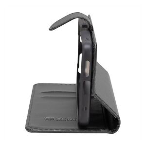 Husă portofel din piele neagră Tactical Field Notes iPhone 16 cu suport - Tactical Huse telefon