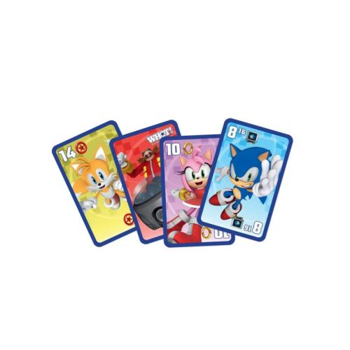 Közelkép a WHOT! Sonic the Hedgehog karakterkártyáiról
