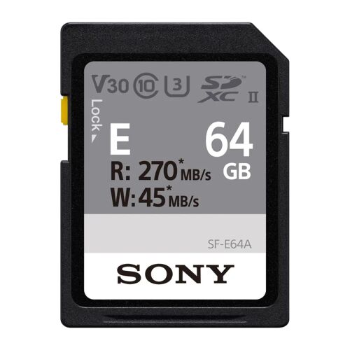 Sony 64GB SF-E SDXC UHS-II U3 Memóriakártya (SFE64A.AE) 114697988