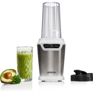 Gorenje BN700XG blender with a glass of smoothie, avocado, and broccoli - Toaster and Blender