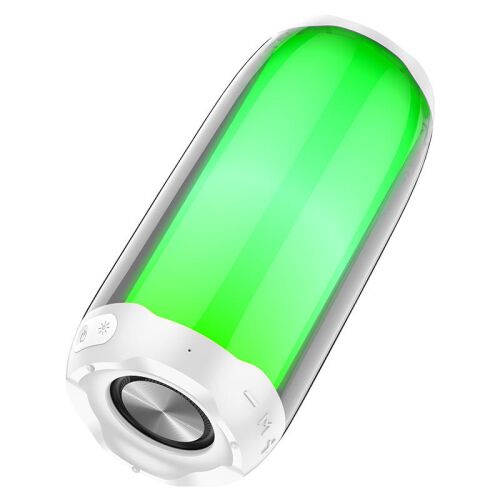 Hoco HC8 Pulsating fehér Bluetooth hangszóró LED világítással