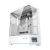 Front view of Darkflash DY451L White PC Case with transparent side panel
