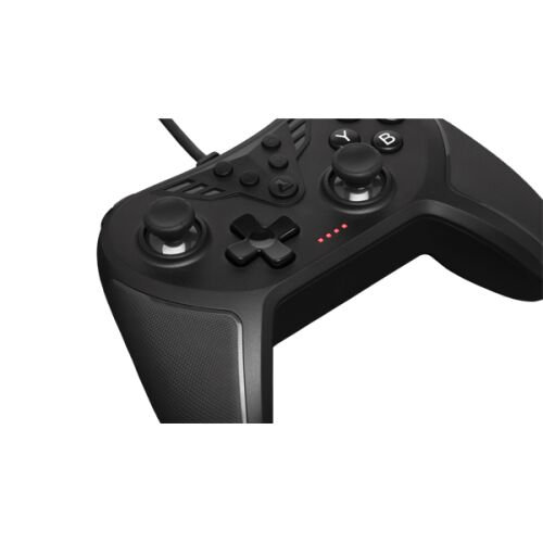 Közelkép a The G-Lab K-PAD Helium Gamepad gombjairól és vezérlőiről