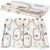 Springos Foldable Play Mat with Car Track Design - Folded and Unfolded
