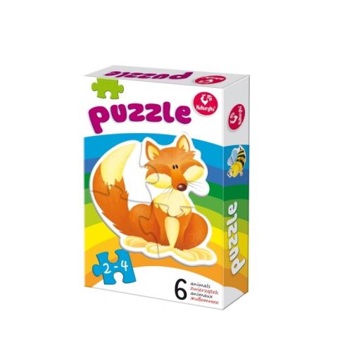 Első puzzle kirakóm Állatok 1 - 6 darabos puzzle (G-0321) 114740572
