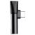 Pretvarač Baseus Baseus audio adapter USB-C na Mini Jack 3.5mm + USB-C (crni) 49462296