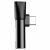 Pretvarač Baseus Baseus audio adapter USB-C na Mini Jack 3.5mm + USB-C (crni) 49462296