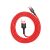 Baseus Cafule red USB-A to USB-C cable coiled