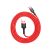 Baseus Cafule red USB-A to USB-C cable coiled