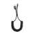 Baseus Fish Eye Spring Lightning cable, black, 1m, 2A, coiled, durable, fast charging, data transfer