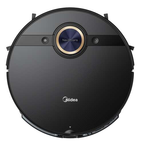 Midea M7 Pro robot vacuum cleaner, black, top view