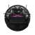 Midea M7 Pro robot vacuum cleaner, black, bottom view with side brushes and main brush