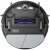 Midea M7 Pro robot vacuum cleaner, black, bottom view with side brushes and main brush