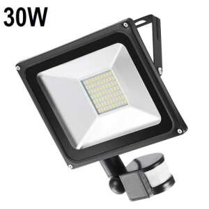 LED Reflektor - Mozgásérzékelő - 30W - Kültéri/Beltéri