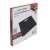 Esperanza digital bathroom scale, black, tempered glass, step-on start, large LCD display, box