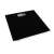 Esperanza digital bathroom scale, black, tempered glass, step-on start, large LCD display