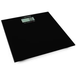 Esperanza digital bathroom scale, black, tempered glass, step-on start, large LCD display - Esperanza