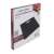 Esperanza digital bathroom scale, black, tempered glass, step-on start, large LCD display, box