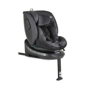 Cangaroo Hoku I-Size 360°-ban forgatható ISOFIX gyermekülés,SIP oldalvédelemmel (40-150 cm) - Fekete, elülső nézet - Moni