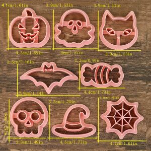 8 darabos Halloween Süteményszaggató és Kiszúró Készlet sütéshez 114786590 - Sütemény kiszúró