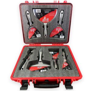 Spacluri inox profesionale, monobloc, set 5 buc, cu razuitor, spatula multifunctionala, geanta, Olejnik 114787941 - Spatule