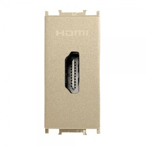 Priza HDMI 1 modul Thea Modular Panasonic, Aurie 114788268 - Accesorii pentru modulul Keystone