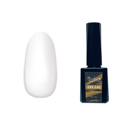 MoonbasaNails Hema mentes gél lakk 8ml #009 Alb fehér gél lakk - MoonbasaNails