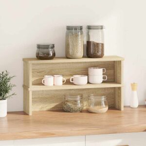 vidaXL Raft de bucătărie Sonoma Oak, pachet de 2, 60x15x16cm, în uz - Depozitare și organizare