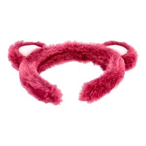 Plüss fejpánt medvefülekkel - sötét rózsaszín. 114806066 - Fejpánt