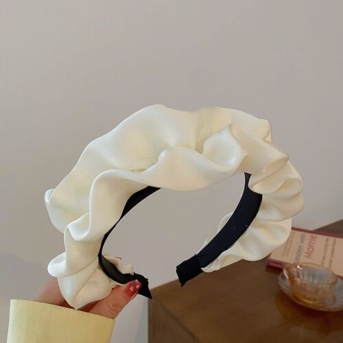 Szatén hajpánt - fehér gyöngyökkel 114806109