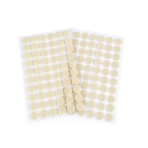 Teljes készlet 60 öntapadó sündisznó pöttyös, pehely és bársony, Ø15 mm, krém 114812032 - Tépőzár