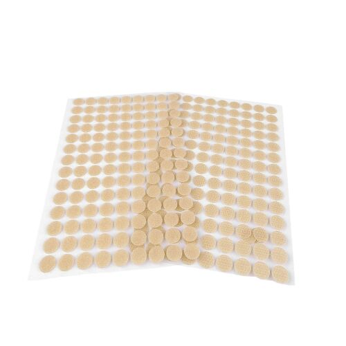 Komplett készlet 126 db öntapadó sündisznó pöttyös Crisalida, pihe és pikkely, 10 mm, bézs