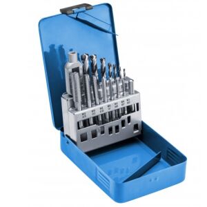 Set pentru filetare si gaurire, Hogert HT3B581, otel HSS 121731565 - Burghie