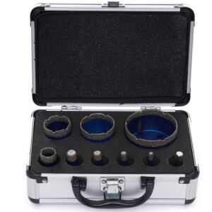 Комплект диамантени боркорони Tagred в алуминиев куфар за носене - Tagred