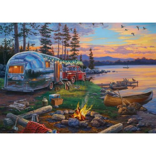Schmidt Spiele Darrell Bush Kemping idill a tónál 1000 darabos puzzle (58533)