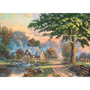 Schmidt Spiele Thomas Kinkade Studios Am alten Mühlenbach 1000 darabos puzzle kirakva - Schmidt
