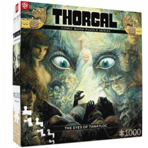 Pudełko z puzzlami Good Loot Thorgal The Eyes of Tanatloc 1000 elementów, przedstawiające ilustrację z komiksu kobiety z niebieskimi oczami - Puzzle i układanki