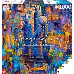 Good Loot 1000-teiliges Puzzle, Roch Urbaniaks Imagination, mit einer farbenfrohen Stadtlandschaft mit fantastischen Kreaturen - Puzzle & Rätsel