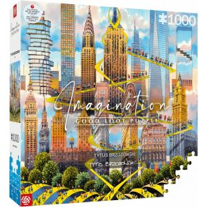 Good Loot Tytus Brzozowski New York 1000-teiliges Puzzle mit einem farbenfrohen Stadtbild aus einer einzigartigen Perspektive - Puzzle & Rätsel