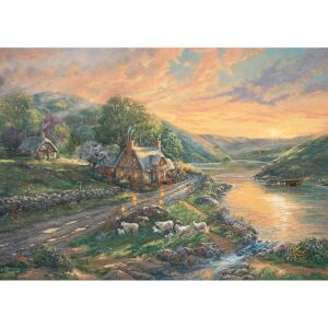 Thomas Kinkade Studios Hajnal az Smaragd-völgyben kirakós játék, 1000 darab - Schmidt