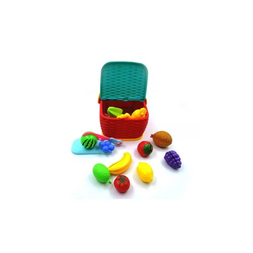 Picknickkorb mit Früchten 114816174