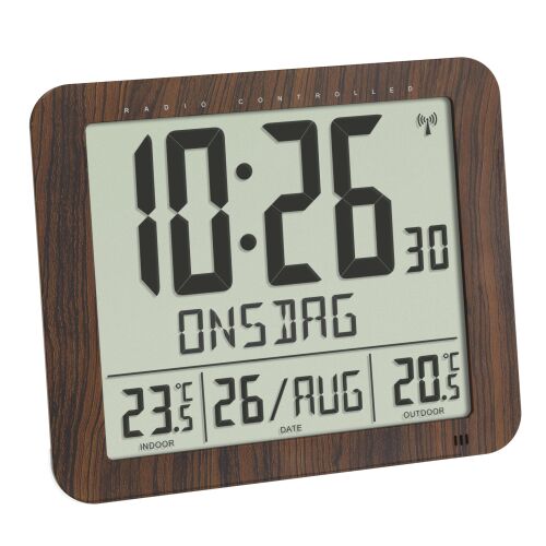 TFA 60.4518.08 LCD Időjárás állomás, idő, dátum, beltéri és kültéri hőmérséklet kijelzéssel - Időjárás állomás