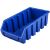 Patrol Ergobox 1 kék műanyag tároló doboz, ferde nézet