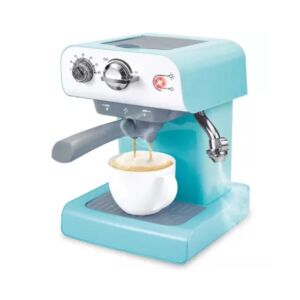 MyHome Mini aparat de cafea de jucărie cu funcție de abur, turcoaz, vedere din față - Jucarii si ustensile de bucătărie