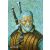 The Witcher Geralt Van Gogh stílusú műnyomat